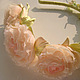 headband with silk roses,light peach,decoration for hair, wedding accessories,hair Hoop with rose silk, with flowers wreath,summer wreath,fabric flowers, silk flowers, artificial
