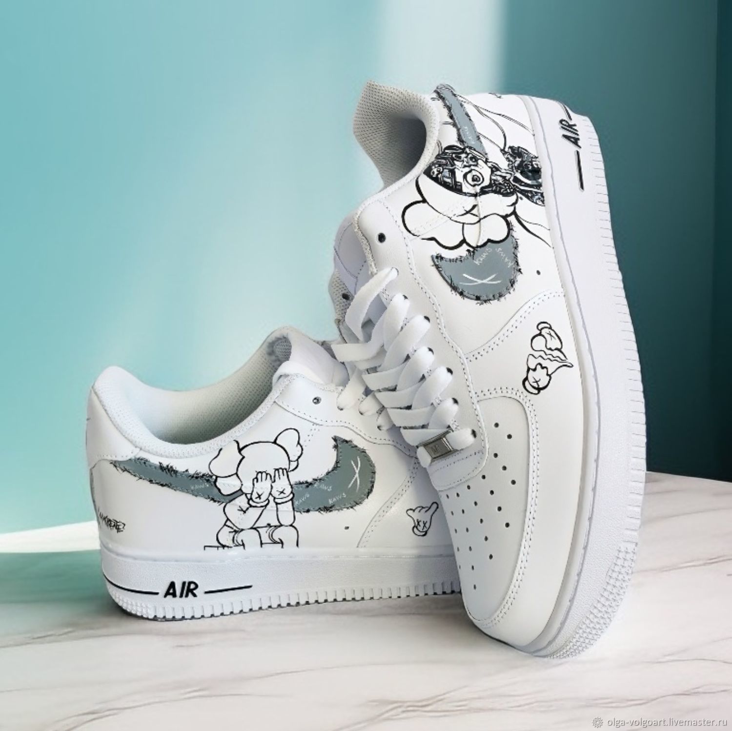 Nike air force 1 x sales kaws