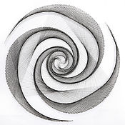 Картина из гвоздей и нитей в технике string art  - Love 70х100 см