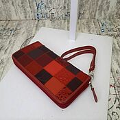 Сумки и аксессуары handmade. Livemaster - original item Genuine leather wallet in patchwork style. Handmade.
