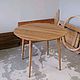 Круглый обеденный стол из массива дуба на конических ножках. Столы. WFN Furniture - Столы на заказ. Ярмарка Мастеров.  Фото №6