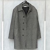 Мужская одежда handmade. Livemaster - original item Men`s oversize coat, demi-season, wool. Handmade.
