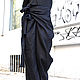 Свободные черные льняные брюки. Брюки. MILENA (aakasha). Интернет-магазин Ярмарка Мастеров.  Фото №2