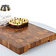 End cutting board made of oak 400h300h40 mm. Utensils. stolizmassiwa. Online shopping on My Livemaster.  Фото №2