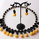 Chalker Cosmos black-yellow agate. planet. Chokers. Butik4you. Online shopping on My Livemaster.  Фото №2