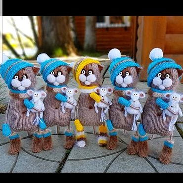 Куклы и игрушки ручной работы. Ярмарка Мастеров - ручная работа Кот и мышка. Handmade.