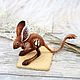 Заказать Тушканчик Лунный Странник, фигурка, статуэтка, скульптура. Мастерская Евгения Хонтора. Ярмарка Мастеров. . Статуэтки Фото №3