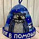 Шапка банная валяна “Бог в помощь» или «Щас спою». Банные принадлежности. ОКмикс. Ярмарка Мастеров.  Фото №4