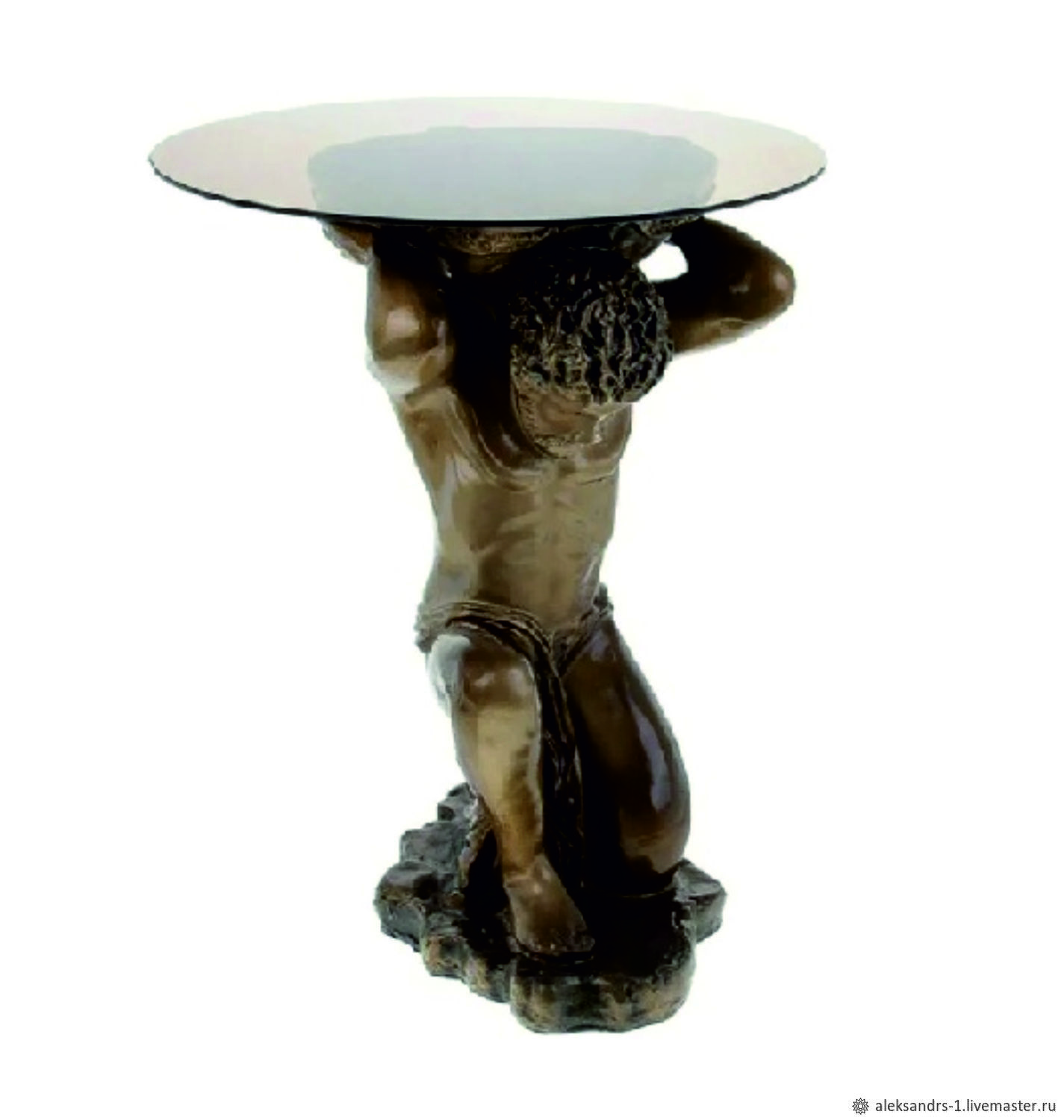 Декоративный столик со стеклом