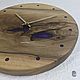 Часы из массива ореха со смолой. Часы классические. Akutrau Woodworking. Интернет-магазин Ярмарка Мастеров.  Фото №2