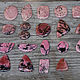 Rhodonite cabochons, Cabochons, Moscow,  Фото №1