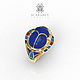 Кольцо египетское со скарабеем из золота с эмалью и лазуритом. Кольца. SCARABEY jewelry. Ярмарка Мастеров.  Фото №5