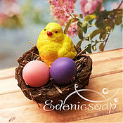 Косметика ручной работы handmade. Livemaster - original item A set of handmade Cozy nest soap to buy for Easter for children. Handmade.