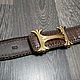 Men's belt made of genuine crocodile leather, in stock!. Straps. SHOES&BAGS. My Livemaster. Фото №4
