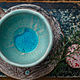 Заказать Магическая чайная пара чашка блюдце керамика ручной работы на заказ. LAMA - Красивая посуда. Ярмарка Мастеров. . Чайные пары Фото №3