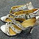 Order Women's sandals, Python skin, in natural color. SHOES&BAGS. Livemaster. . Shoes Фото №3