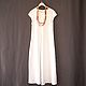 Simple, long, white, linen dress. Dresses. Boho-Eklektika. Online shopping on My Livemaster.  Фото №2