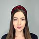 Ободок-кокошник с кружевом и хрустальными бусинами. Ободки. Екатерина (stilistika). Ярмарка Мастеров.  Фото №5