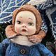 Заказать Ватная ёлочная игрушка "девочка с зайцем". Ватные игрушки. Татьяна. Ярмарка Мастеров. . Елочные игрушки Фото №3