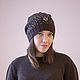 ШАПОЧКА "КРИСТИНА" из итальянского мериноса с вышивкой бусинами. Шапки. 'ELEGANTE' (valentina.atyusckina). Интернет-магазин Ярмарка Мастеров.  Фото №2