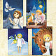 Angels and Christmas paintings Set of 4 poster, Pictures, St. Petersburg,  Фото №1
