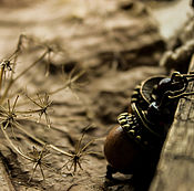 Украшения ручной работы. Ярмарка Мастеров - ручная работа Желуди  -серьги. Handmade.