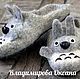 TOTORO-felted flip-flops for children and adults, Slippers, Cheboksary,  Фото №1