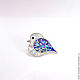 Brooch bird. Charoite, Turquoise, Lapis, Mother Of Pearl. Brooches. ARIEL - MOSAIC. Online shopping on My Livemaster.  Фото №2