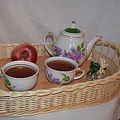 Для дома и интерьера handmade. Livemaster - original item Oval tray, woven from willow vine. Handmade.