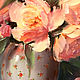 Oil painting reproduction of peonies with Peach peonies. Pictures. Zabaikalie. My Livemaster. Фото №6