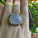 Ring 'the color of the sky' and blue chalcedony. Rings. SELENA. My Livemaster. Фото №6