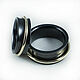 Black rings with gold rings. Rings. asgdesign. My Livemaster. Фото №4