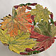 Autumn maple - plate d24 cm. Plates. Elena Zaychenko - Lenzay Ceramics. Online shopping on My Livemaster.  Фото №2