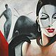 Картина девушка маслом на холсте Кармен. Картины. Картины для Вашего Интерьера. Интернет-магазин Ярмарка Мастеров.  Фото №2