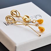 Украшения handmade. Livemaster - original item Earrings Asymmetry  : Kiwano. Handmade.