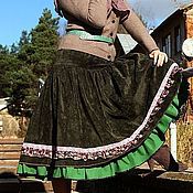 Длинная юбка "Деревенская"