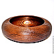 Textured bowl is a wooden dish made of pine. 14,5cm. V12, Plates, Novokuznetsk,  Фото №1