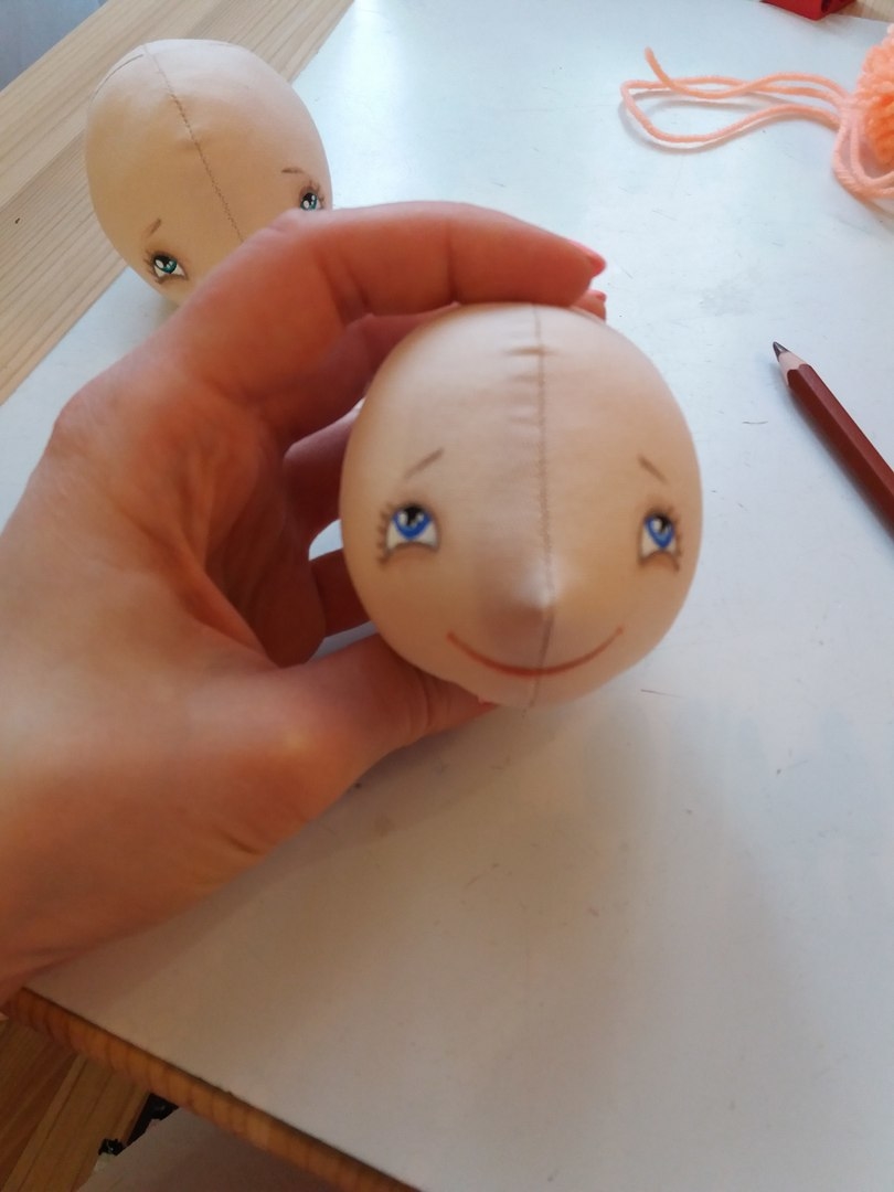 Рисование лица балерины
