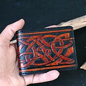 Сумки и аксессуары handmade. Livemaster - original item Cardholder Celtic ornament, Leather business card holder, Card case. Handmade.