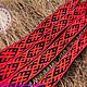 Belt Arepa in a vibrating lattice black-red. Belts and ribbons. ЛЕЙЛИКА - пояса и очелья для всей семьи. My Livemaster. Фото №6