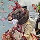 Заказать Тедди зайка ручной работы/ Teddy bunny handmade в ретро стиле. Татьяна (nushenkin-sunduchok). Ярмарка Мастеров. . Тедди Зверята Фото №3