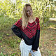 Sweater with a round yoke made of kid mohair. Sweaters. Knitwear shop Fairy Tale by Irina. My Livemaster. Фото №4