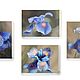 Modular oil painting 'Iris flowers after rain', 4 parts. Pictures. Artist Iuliia Kravchenko (realism-painting). Online shopping on My Livemaster.  Фото №2