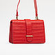 Women's bag made of red crocodile leather. Crossbody bag. PREMIUM GOODS. Online shopping on My Livemaster.  Фото №2