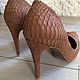 Туфли из натурального питона Ketty Chocco. Туфли. Exclusive Shoes (Sokolick). Ярмарка Мастеров.  Фото №4
