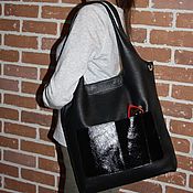 Женская кожаная сумочка "Морская"
