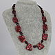 Order Necklace from natural stones - variscite garnet 'West'. Magic box. Livemaster. . Necklace Фото №3