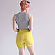 Order Women's shorts are mustard-colored, high-waisted. Skirt Priority (yubkizakaz). Livemaster. . Shorts Фото №3