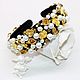Headband with roses and pearls in the style of Dolce & Gabbana, Headband, Moscow,  Фото №1