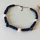 Necklace with lapis lazuli and pearls. Necklace. Sonia Dov jewellery. Online shopping on My Livemaster.  Фото №2